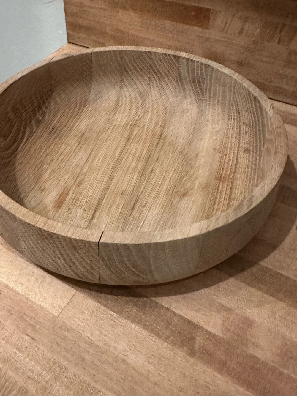 Crate & Barrel Aaron Probyn Rustic Wooden Bowl - Picture 6 of 6